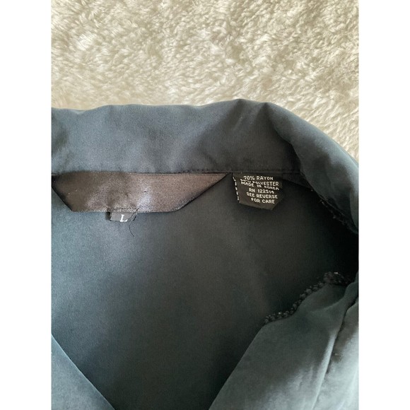 Bare Bones Guitar Day Of The Dead Skeletons Short Sleeve Button Down Shirt Lg￼🎸 - Picture 6 of 9